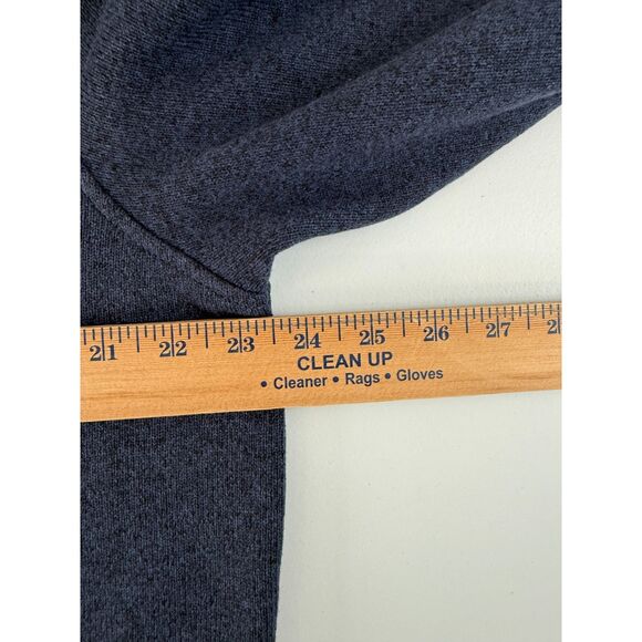 J Crew Mercantile Men's 1/4 Zip Sweater Fleece Pullover Jacket Navy Blue Size L - Picture 8 of 12